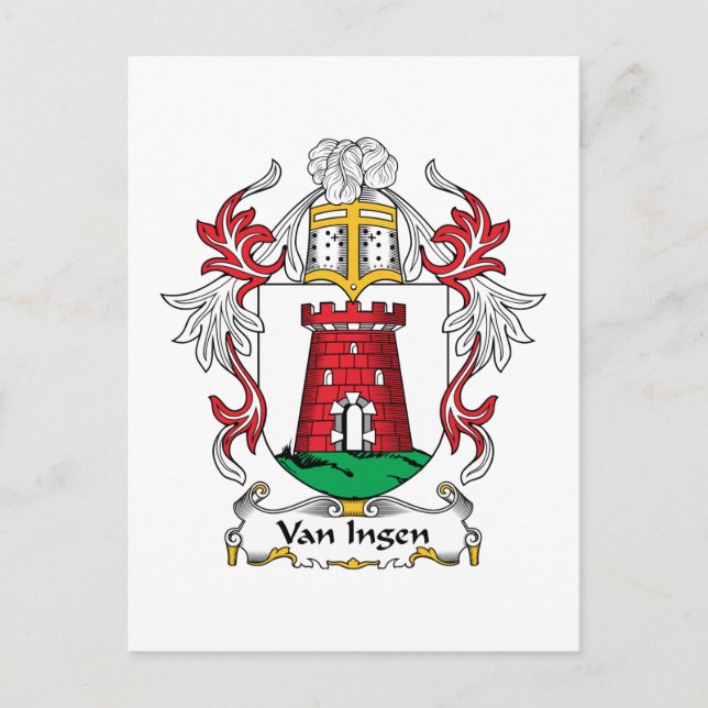 Postal Escudo de Van Ingen Family (Anverso)