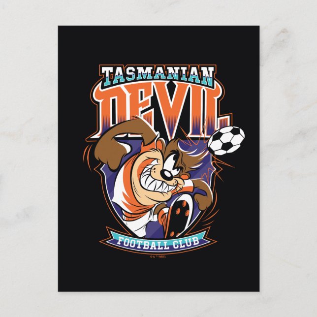 Postal Escudo del Club de Fútbol Tasmanian Devil (Anverso)