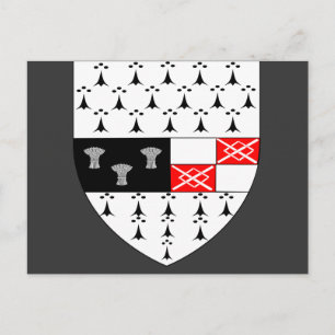 Postal Escudo del condado de Kilkenny, Irlanda