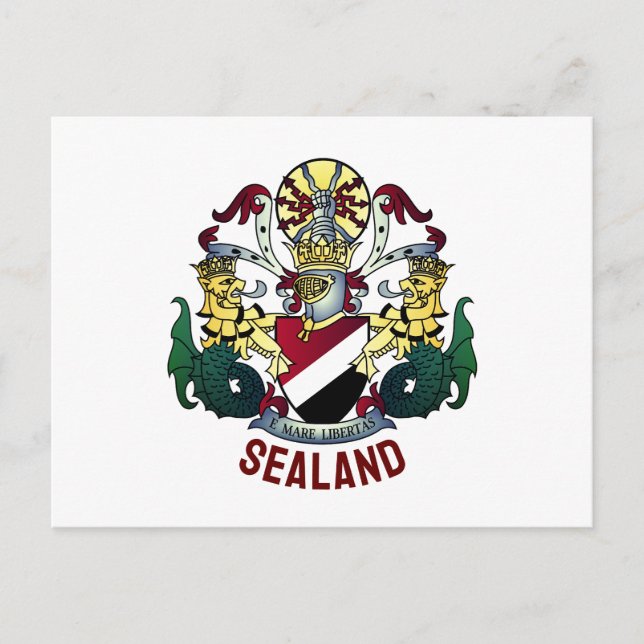 Postal Escudo del Principado de Sealand (Anverso)