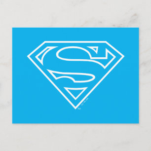 Postal Escudo en forma de S de Supergirl