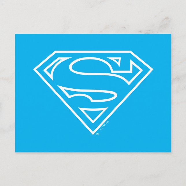 Postal Escudo en forma de S de Supergirl (Anverso)