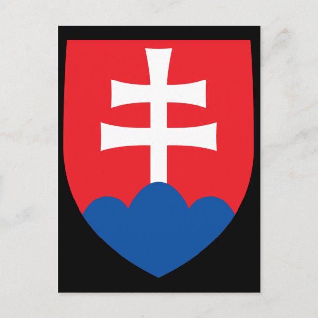 Postal escudo eslovaco (Anverso)