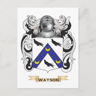 Postal Escudo familiar Watson (escudo de armas)