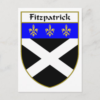Postal Escudo Fitzpatrick de armas/reposo familiar