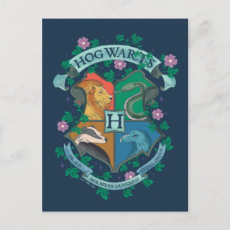Postal Escudo floral de HOGWARTS™