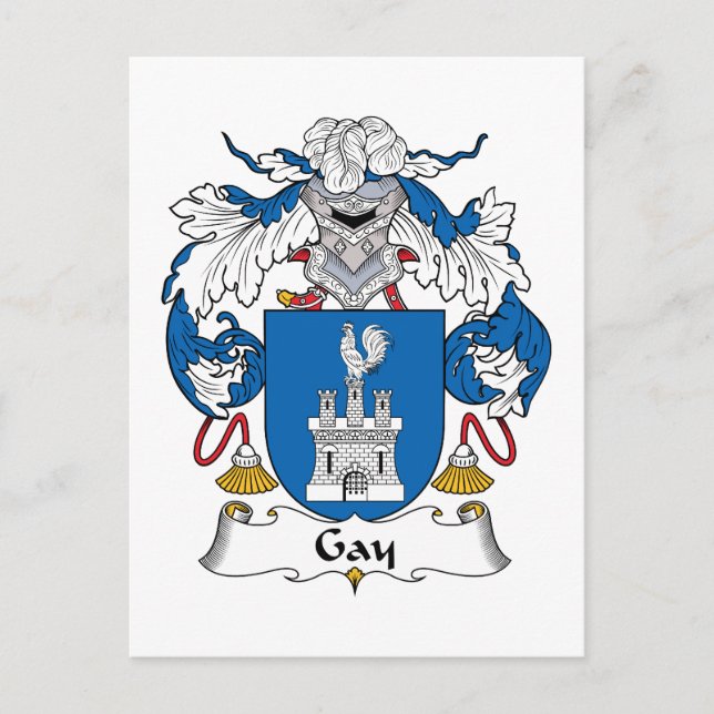 Postal Escudo gay de la familia (Anverso)