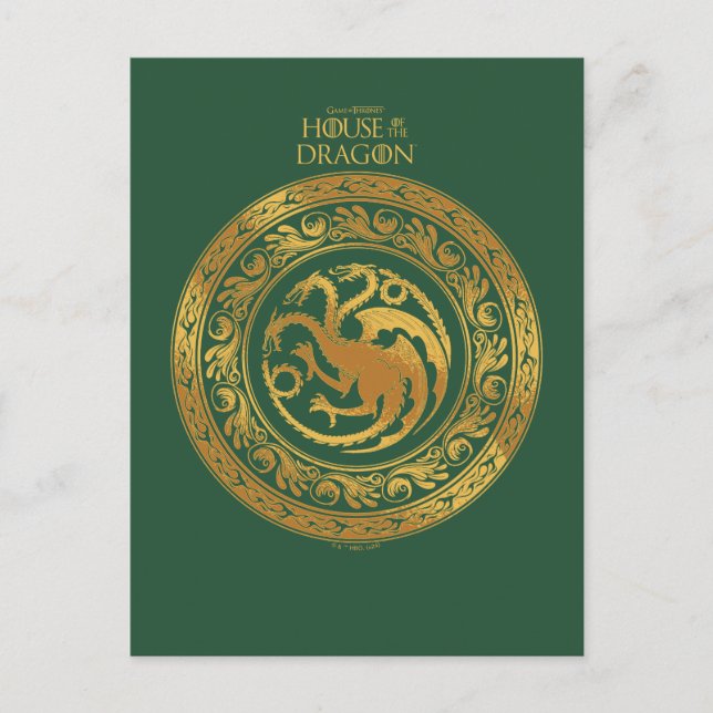 Postal Escudo Golden Targaryen (Anverso)