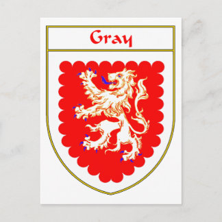 Postal Escudo gris de armas/reposo familiar