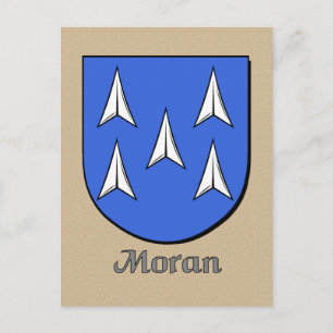Postal Escudo heráldico de la familia Moran
