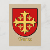 Escudo heráldico de la familia Perez