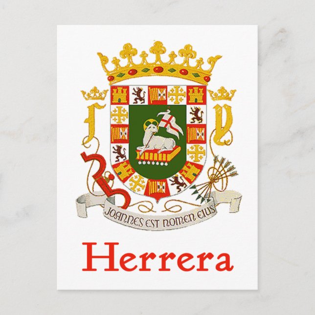 Postal Escudo Herrera de Puerto Rico (Anverso)