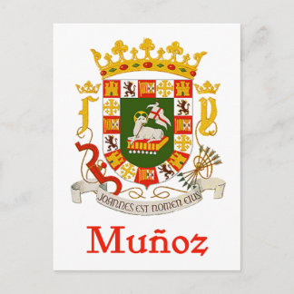 Postal Escudo Munoz de Puerto Rico