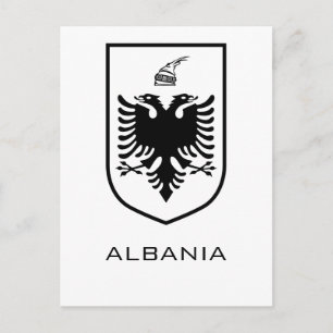 Postal Escudo Nacional de Albania Heritage Ink