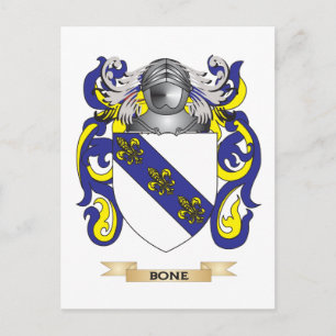 Postal Escudo óseo de armas (escudo familiar)