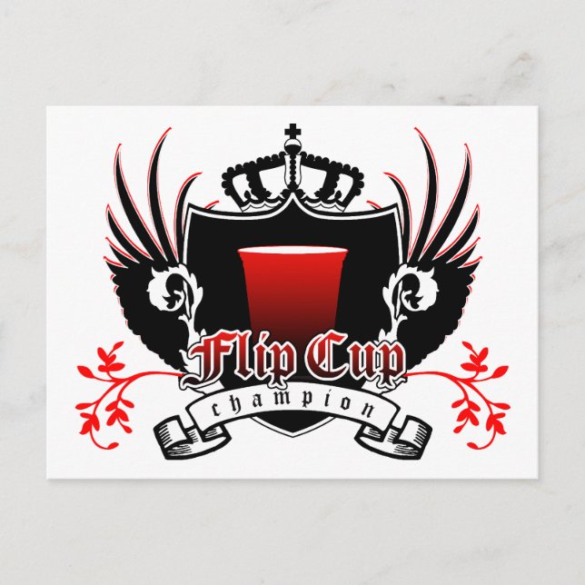 Postal escudo real campeón de la copa flip (Anverso)