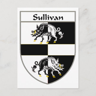 Postal Escudo Sullivan de armas/escudo familiar