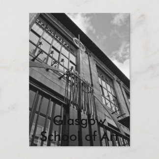 Postal Escuela de arte16x12bw, Escuela de arte de Glasgow