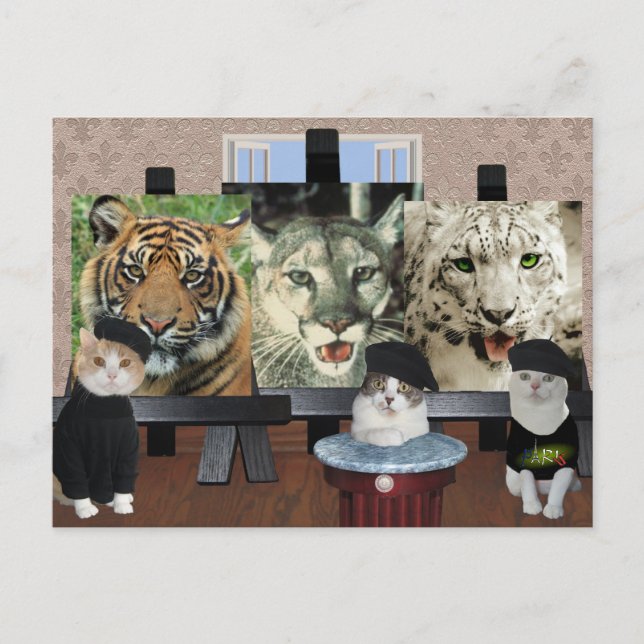 Postal Escuela de arte de Kitty (Anverso)