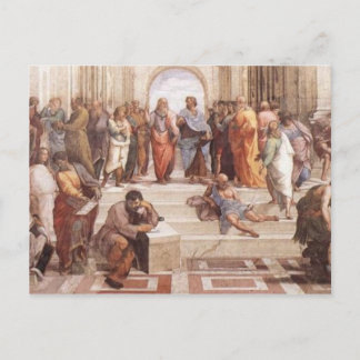 Postal Escuela de Atenas
