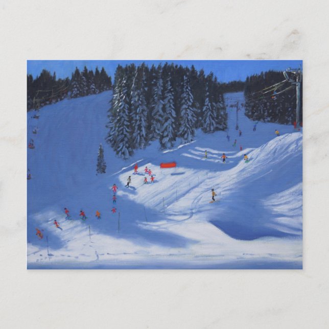 Postal Escuela de esquí Morzine 2014 (Anverso)