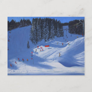 Postal Escuela de esquí Morzine 2014