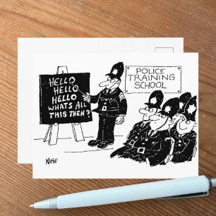 Postal Escuela de Formación Policial Divertida