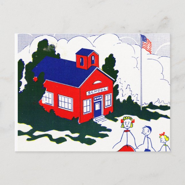 Postal Escuela de la vejez (Anverso)