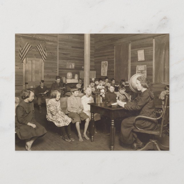 Postal Escuela de Lewis Hine, 1921 (Anverso)