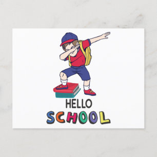 Postal Escuela de saludos