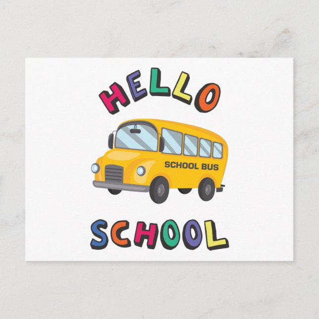 Postal Escuela de saludos (Anverso)