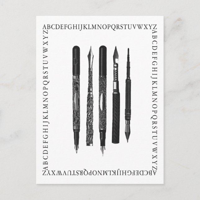 Postal Escuela del alfabeto (Anverso)