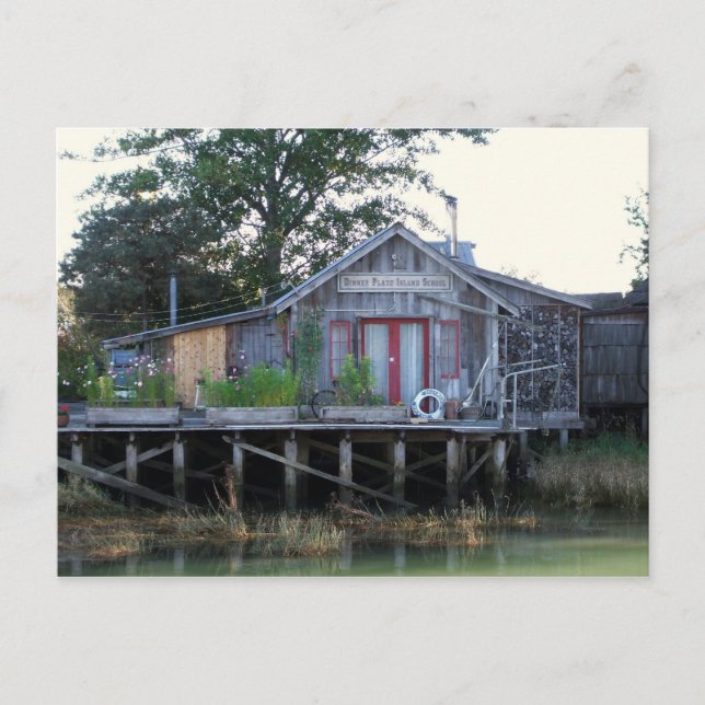 Postal Escuela Dinner Plate Island (Anverso)