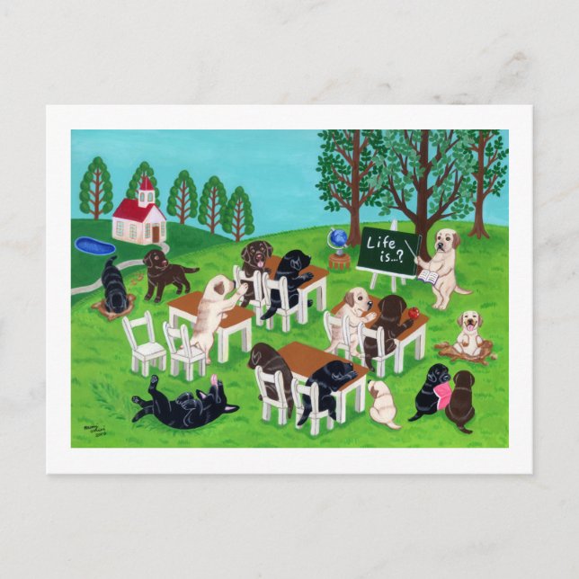 Postal Escuela Labrador (Anverso)