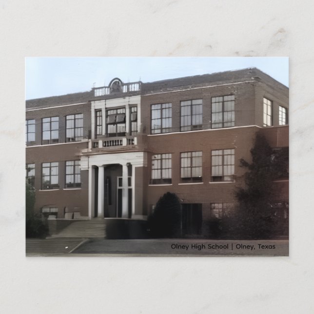 Postal Escuela Secundaria Olney  (Anverso)