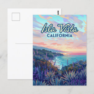 Postal Escuela Superior de Isla Vista California Santa Ba