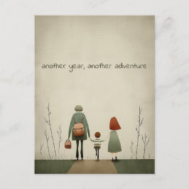 Postal Escuelas y padres verdes