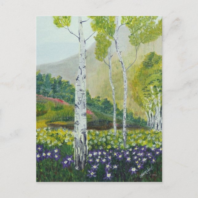 Postal Esculpido En Un Árbol (Anverso)