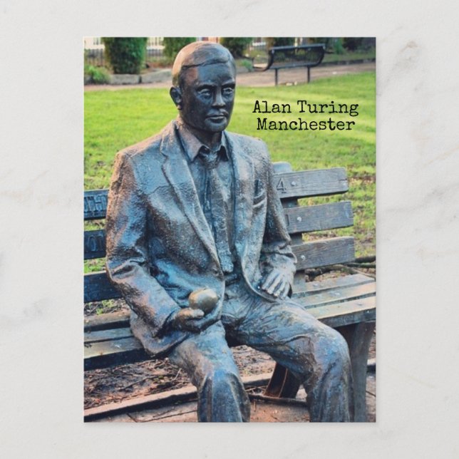 Postal Escultismo de Alan Turing, Manchester (Anverso)