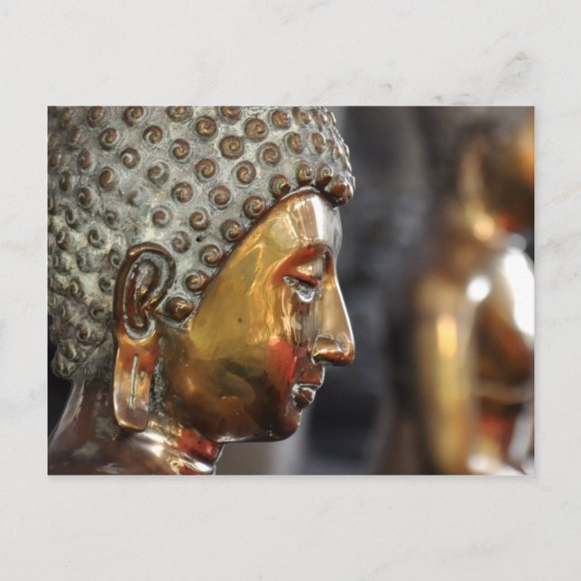 Postal Escultura budista (Anverso)
