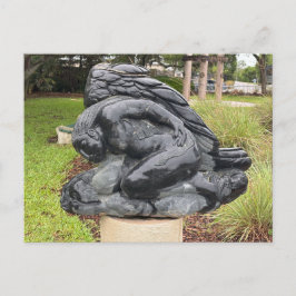 Postal Escultura conmemorativa de alas de bronce