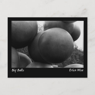 Postal Escultura de Big Balls