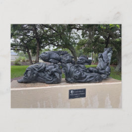 Postal Escultura de Bronce de Soldados Caídos