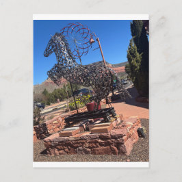 Postal Escultura de Caballo de Herradura