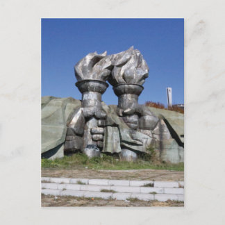 Postal Escultura de la antorcha en llamas Monumento a Buz