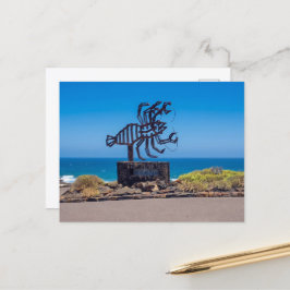 Postal Escultura de Langosta de César Manrique, Jameos de