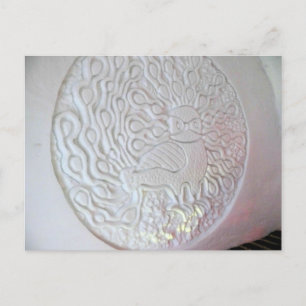 Postal Escultura de nieve de pavo real, Hotel de Glace, Q