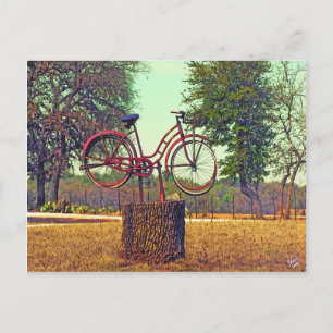 Postal Escultura en bicicleta en Kneese Rd., Crabapple, T