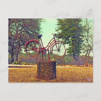 Postal Escultura en bicicleta en Kneese Rd., Crabapple, T