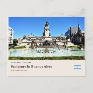 Postal Escultura en Buenos Aires